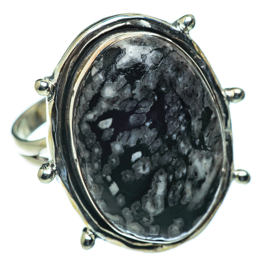 Pinolith Jasper Rings handcrafted by Ana Silver Co - RING50249