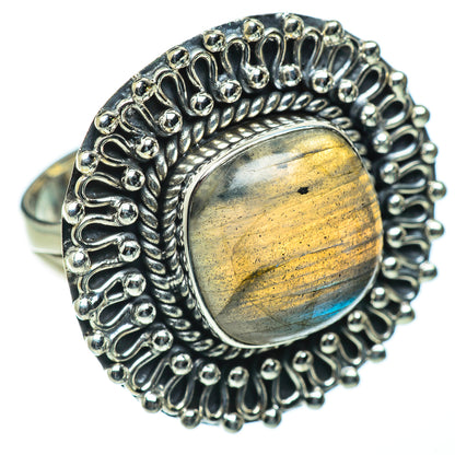 Labradorite Rings handcrafted by Ana Silver Co - RING50254