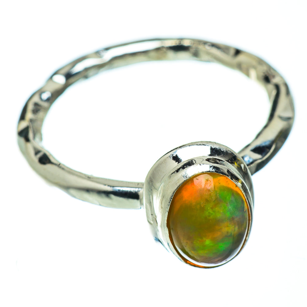Ethiopian Opal Rings handcrafted by Ana Silver Co - RING50343
