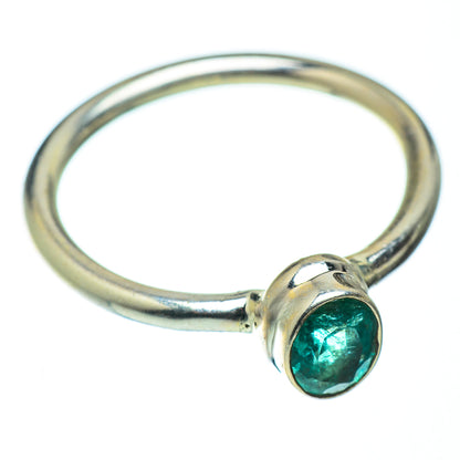 Zambian Emerald Rings handcrafted by Ana Silver Co - RING50353