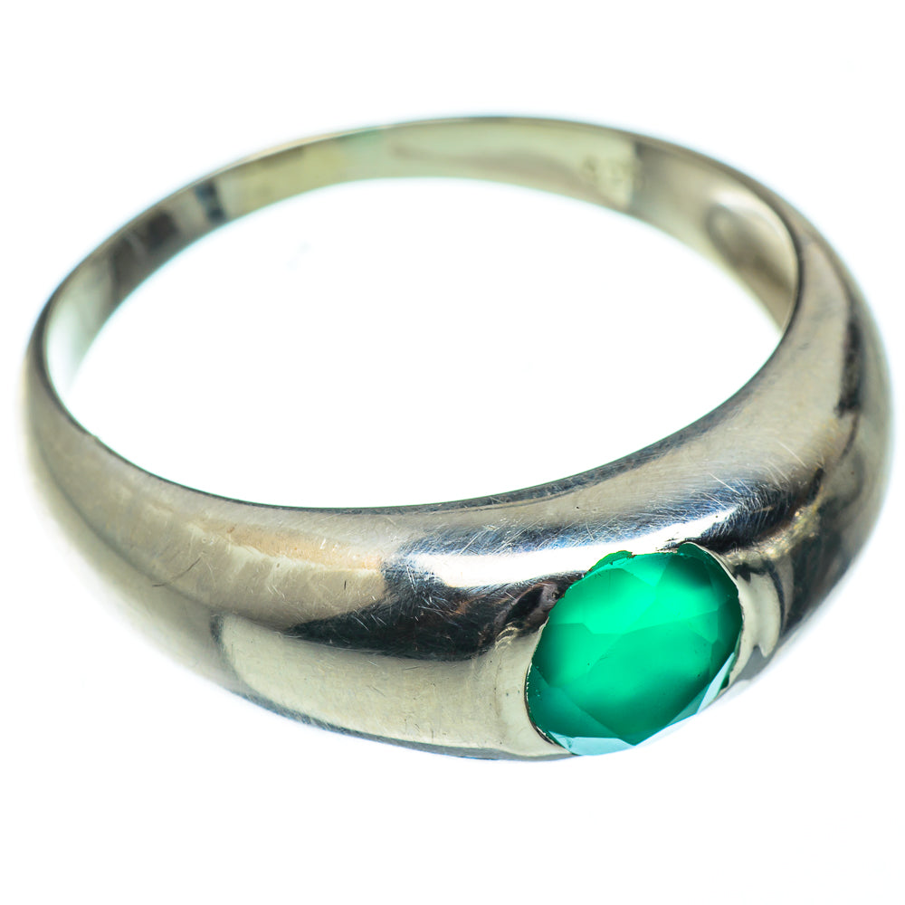Green Onyx Rings handcrafted by Ana Silver Co - RING50354