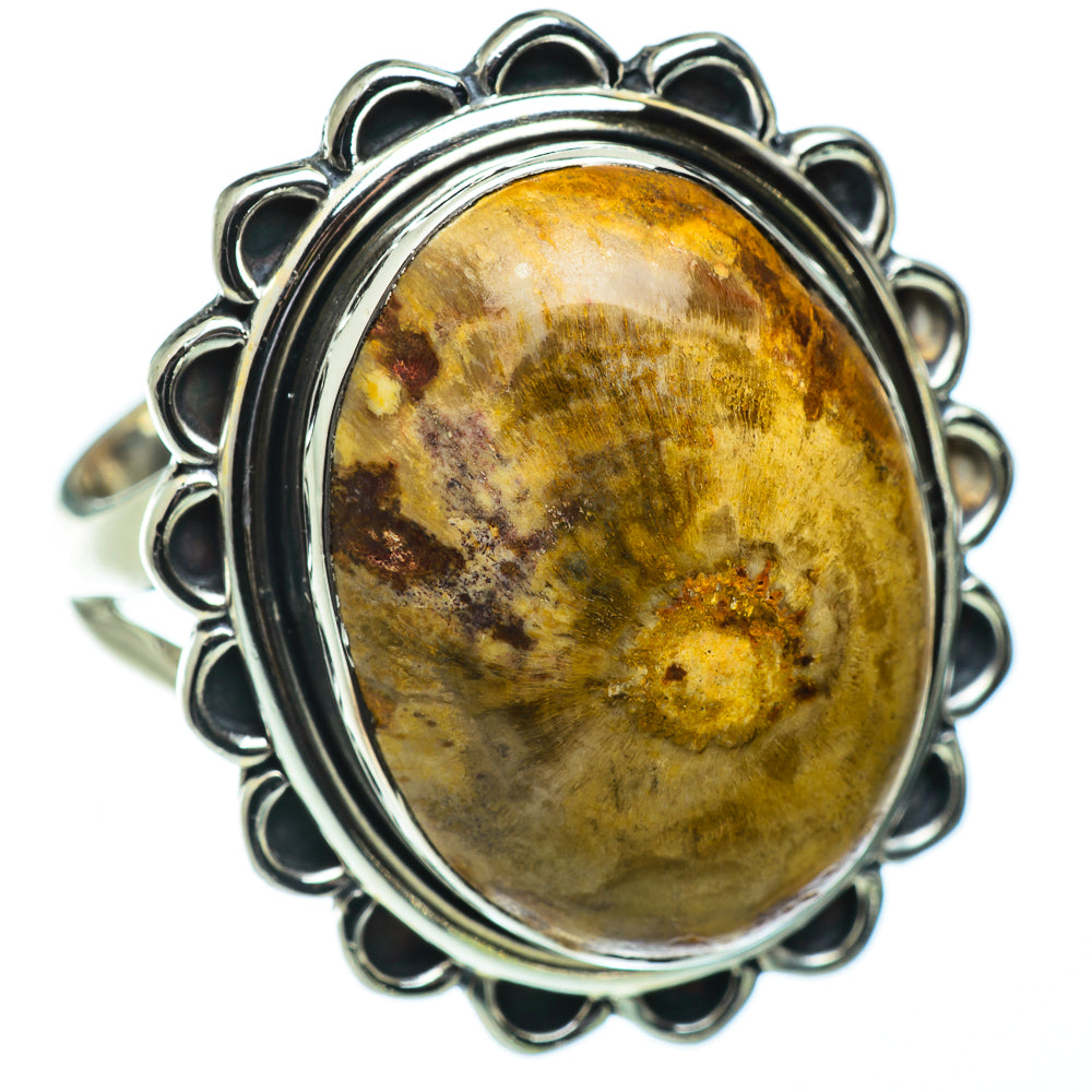 Petrified Wood Rings handcrafted by Ana Silver Co - RING50387