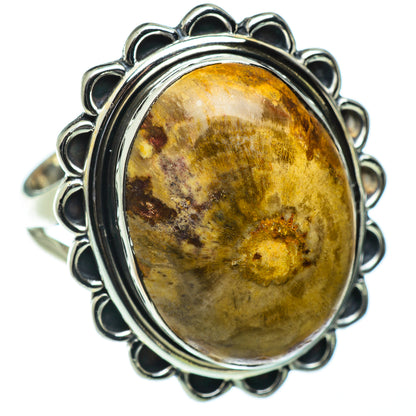 Petrified Wood Rings handcrafted by Ana Silver Co - RING50387