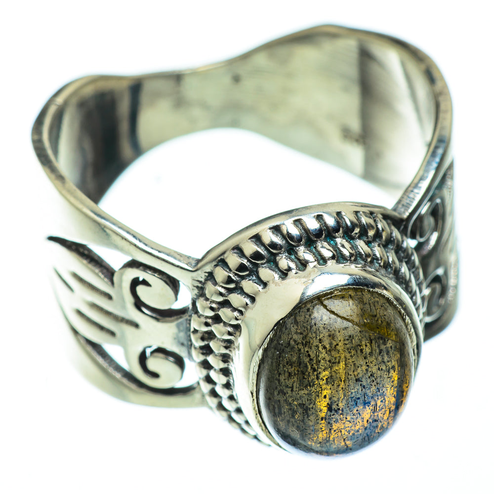 Labradorite Rings handcrafted by Ana Silver Co - RING50442