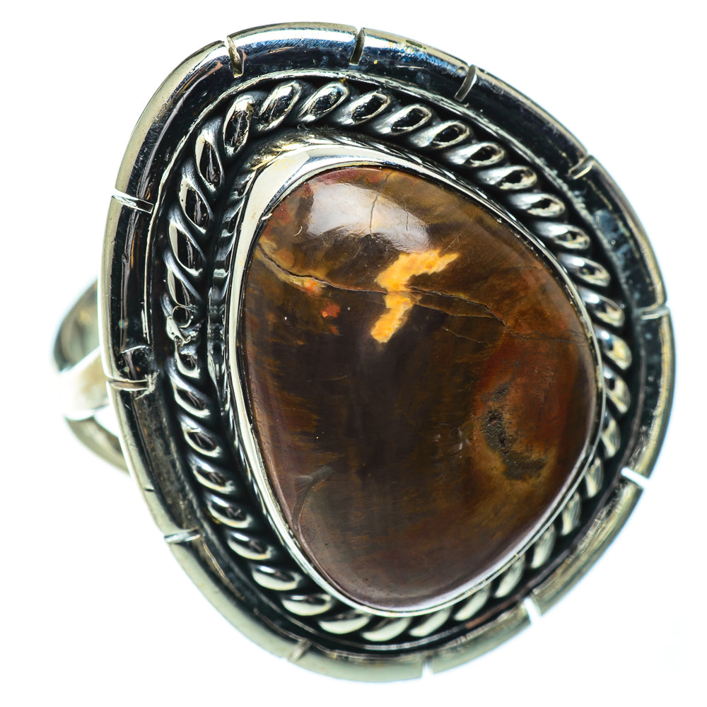 Petrified Wood Rings handcrafted by Ana Silver Co - RING50448