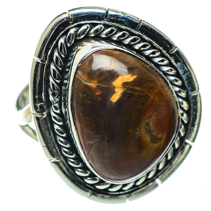 Petrified Wood Rings handcrafted by Ana Silver Co - RING50448