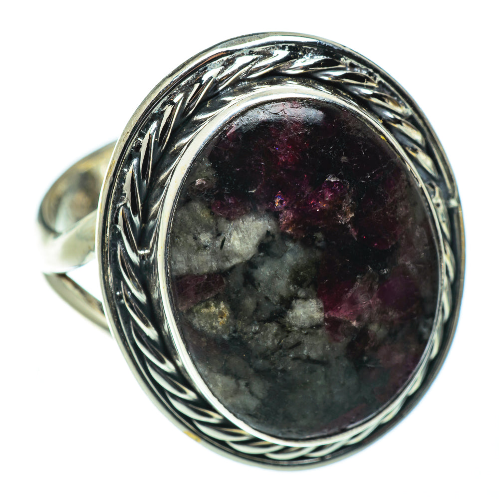 Russian Eudialyte Rings handcrafted by Ana Silver Co - RING50456
