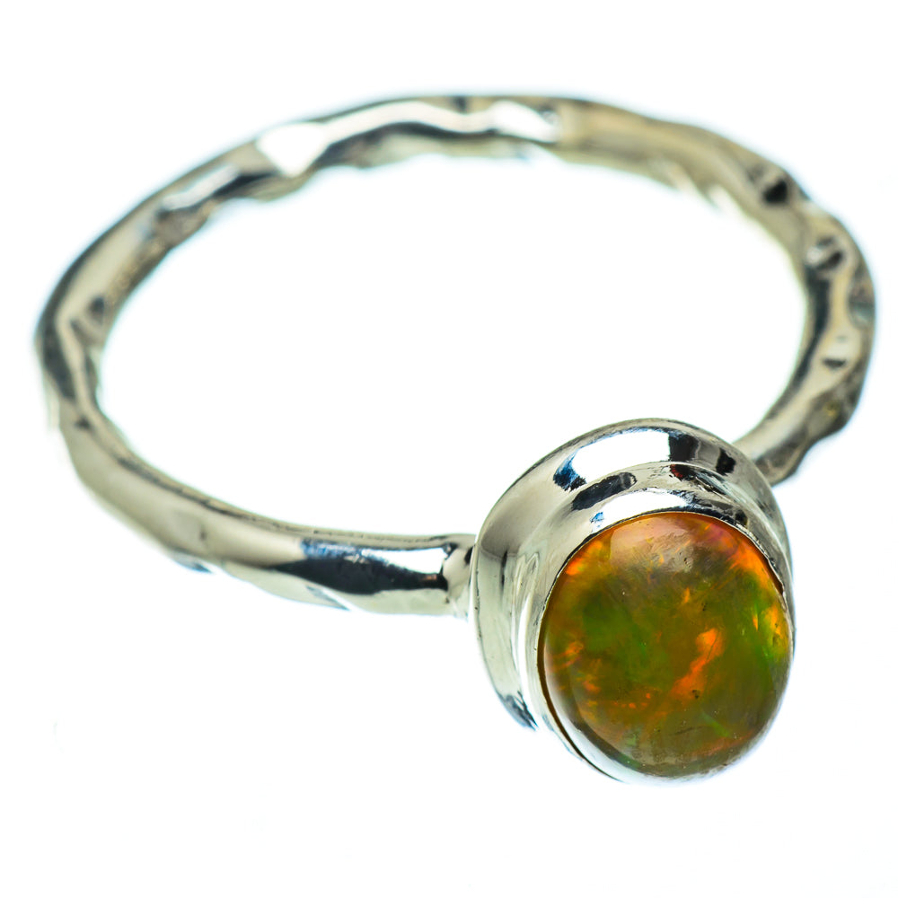 Ethiopian Opal Rings handcrafted by Ana Silver Co - RING50490