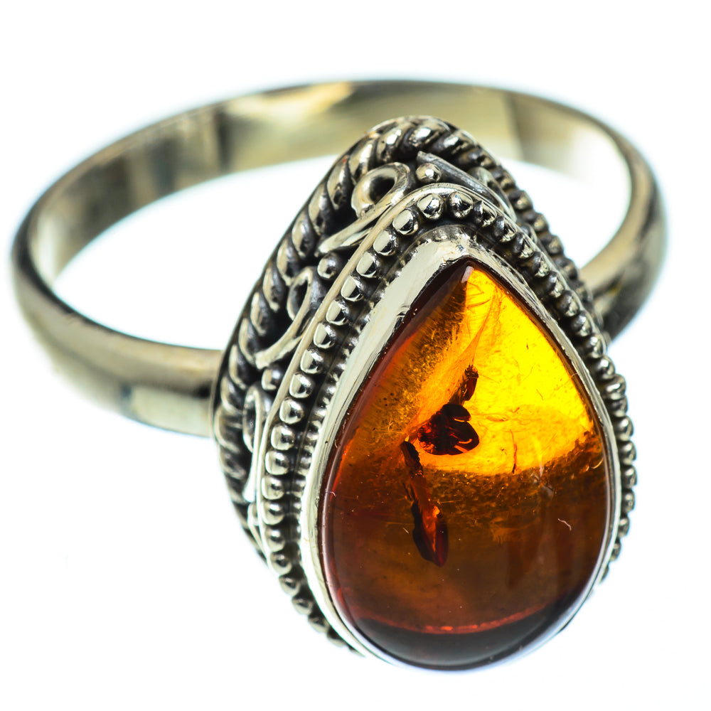 Baltic Amber Rings handcrafted by Ana Silver Co - RING50545