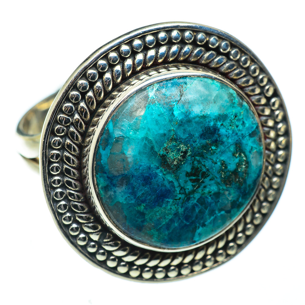 Chrysocolla In Quartz Rings handcrafted by Ana Silver Co - RING50553