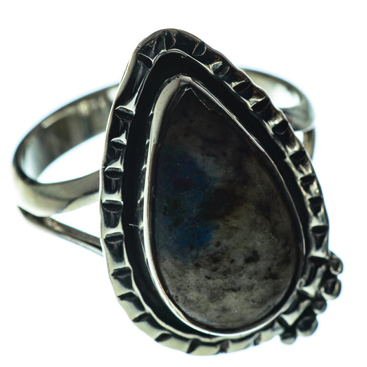 K2 Blue Azurite Rings handcrafted by Ana Silver Co - RING50555