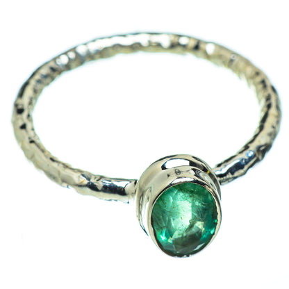 Zambian Emerald Rings handcrafted by Ana Silver Co - RING50577