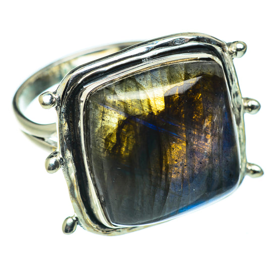 Labradorite Rings handcrafted by Ana Silver Co - RING50667
