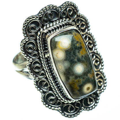 Ocean Jasper Rings handcrafted by Ana Silver Co - RING50671