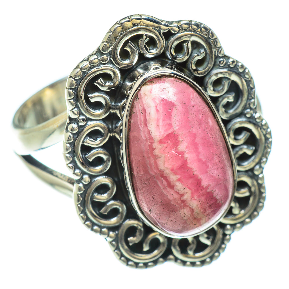 Rhodochrosite Rings handcrafted by Ana Silver Co - RING50711