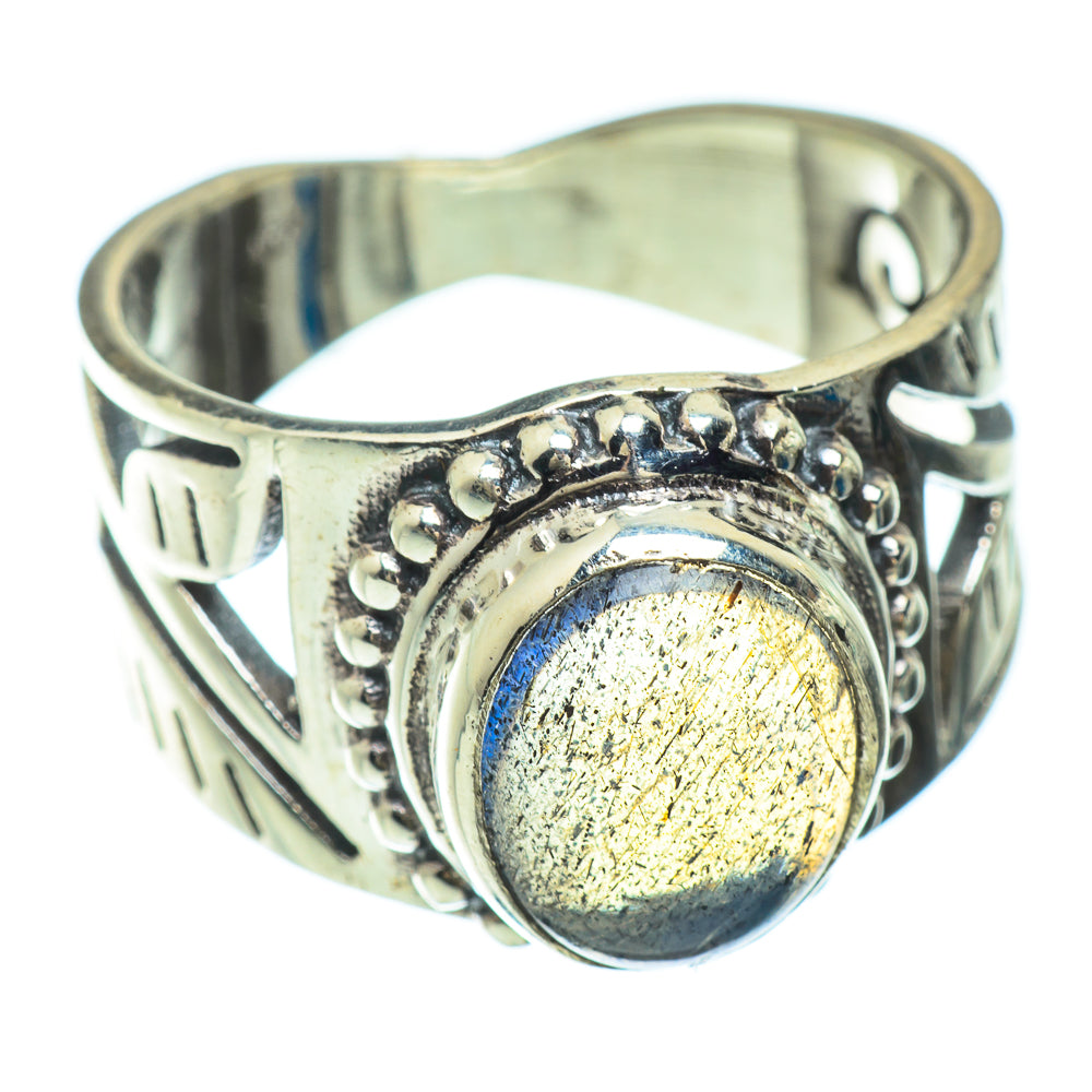 Labradorite Rings handcrafted by Ana Silver Co - RING50759