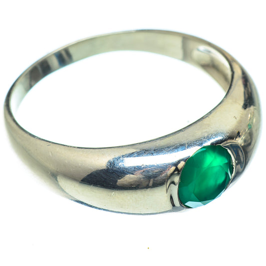 Green Onyx Rings handcrafted by Ana Silver Co - RING50765