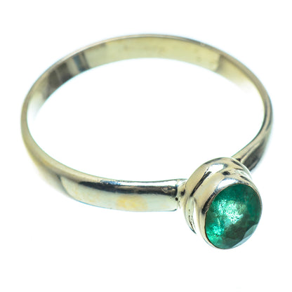 Zambian Emerald Rings handcrafted by Ana Silver Co - RING50795