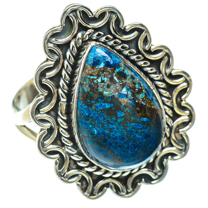 Chrysocolla In Quartz Rings handcrafted by Ana Silver Co - RING50895