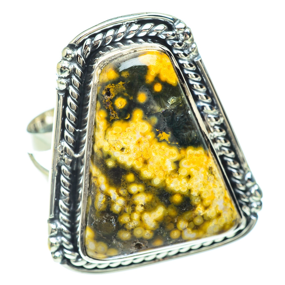 Ocean Jasper Rings handcrafted by Ana Silver Co - RING50933