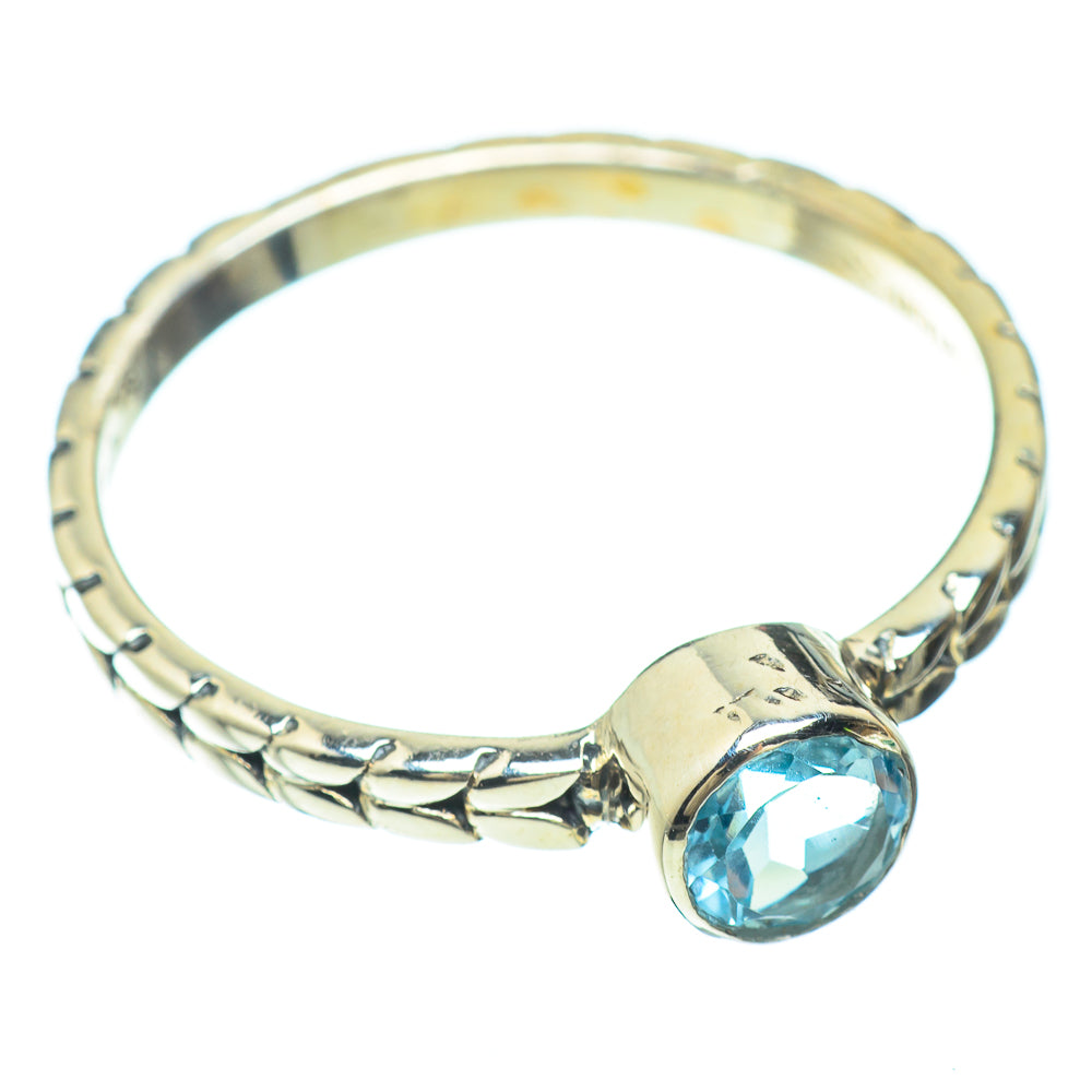 Blue Topaz Rings handcrafted by Ana Silver Co - RING51226