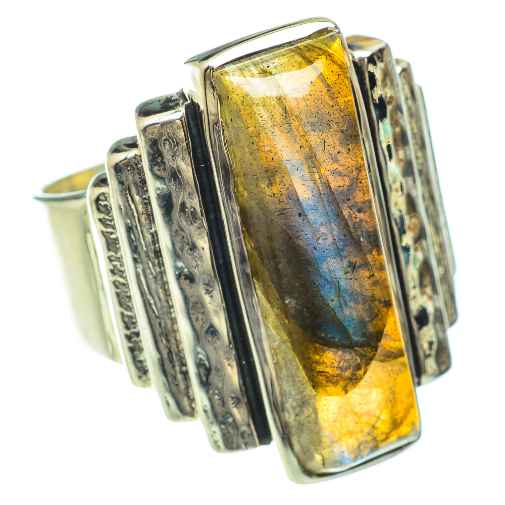 Labradorite Rings handcrafted by Ana Silver Co - RING51354