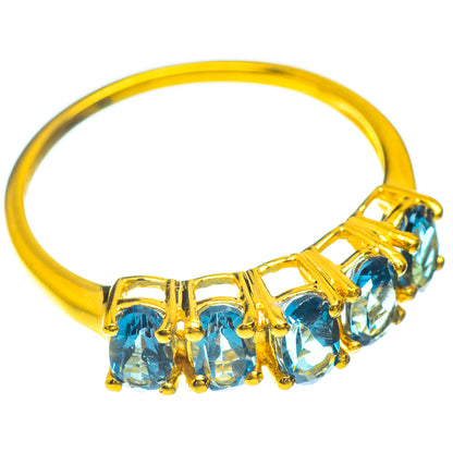 Blue Topaz Rings handcrafted by Ana Silver Co - RING51386