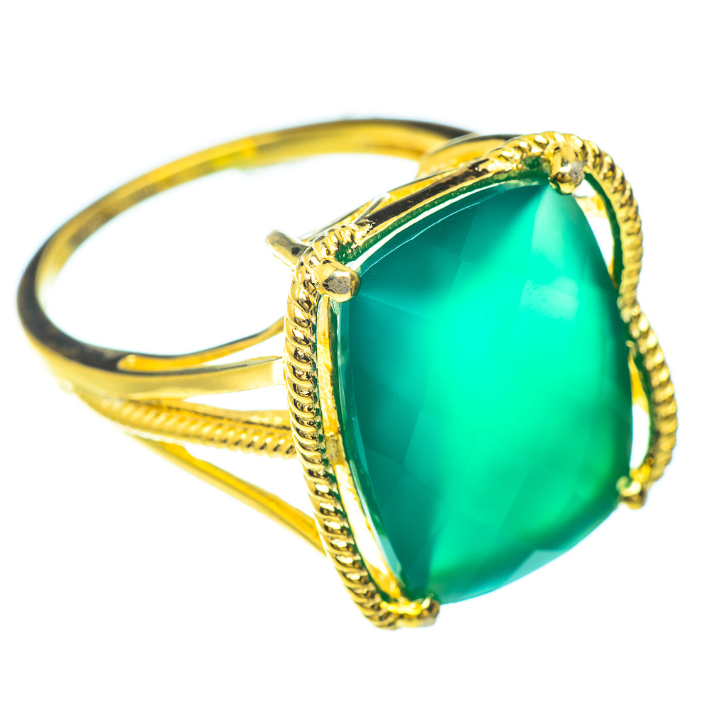 Green Onyx Rings handcrafted by Ana Silver Co - RING51415