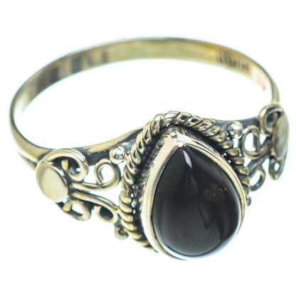 Black Onyx Rings handcrafted by Ana Silver Co - RING51482