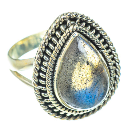 Labradorite Rings handcrafted by Ana Silver Co - RING51490