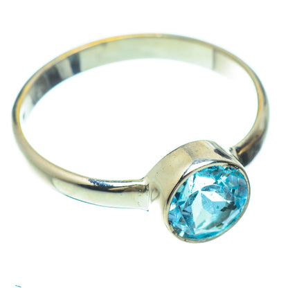 Blue Topaz Rings handcrafted by Ana Silver Co - RING51512