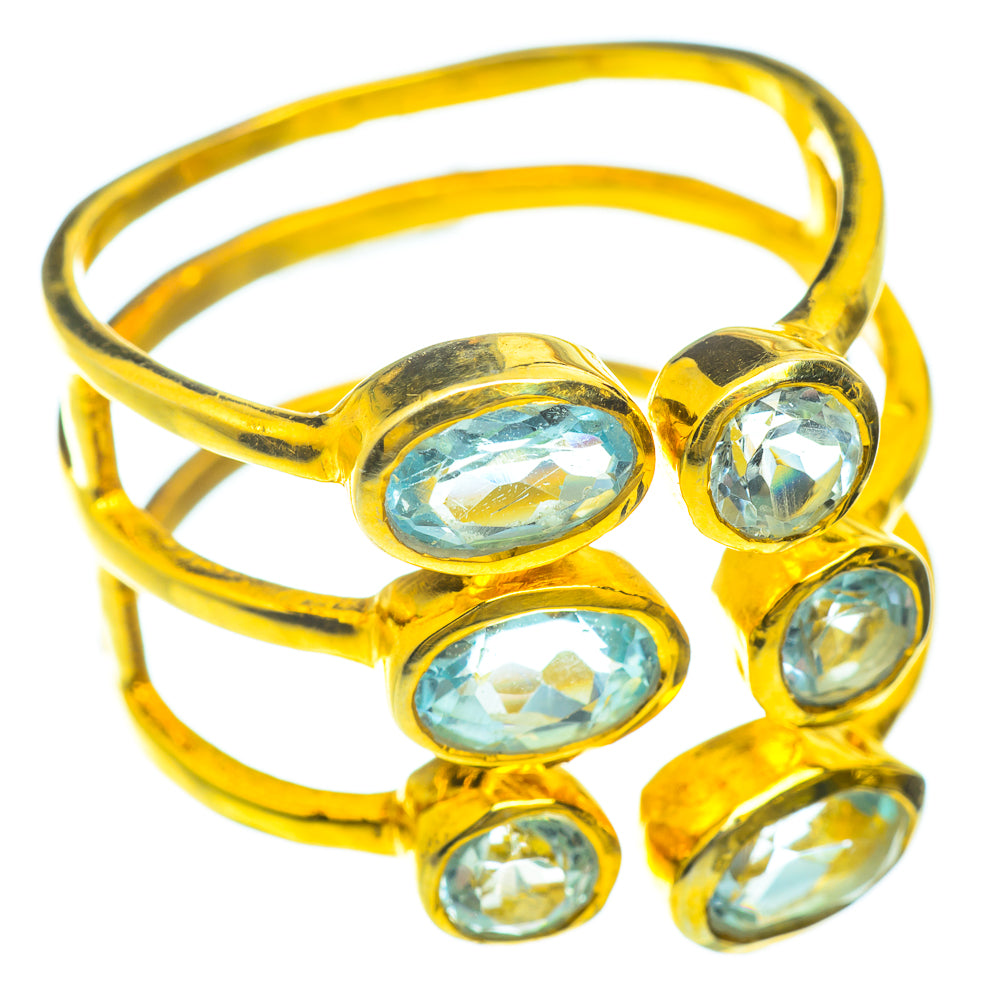 Blue Topaz Rings handcrafted by Ana Silver Co - RING51552