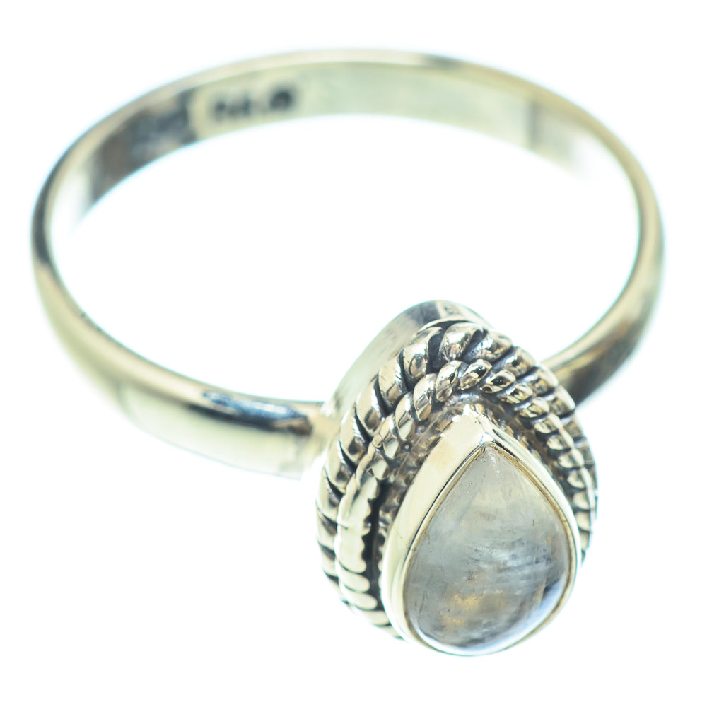 Rainbow Moonstone Rings handcrafted by Ana Silver Co - RING51596