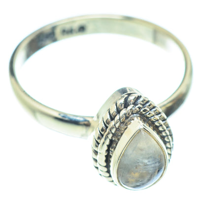 Rainbow Moonstone Rings handcrafted by Ana Silver Co - RING51596