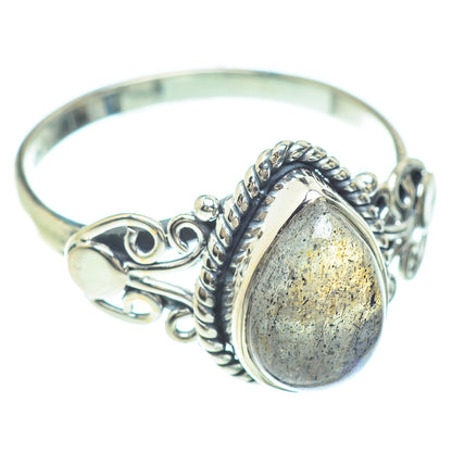 Labradorite Rings handcrafted by Ana Silver Co - RING51598