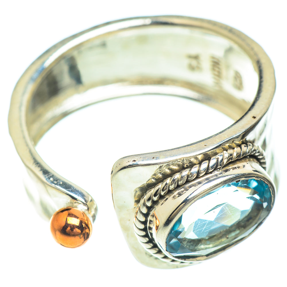 Blue Topaz Copper Rings handcrafted by Ana Silver Co - RING51625