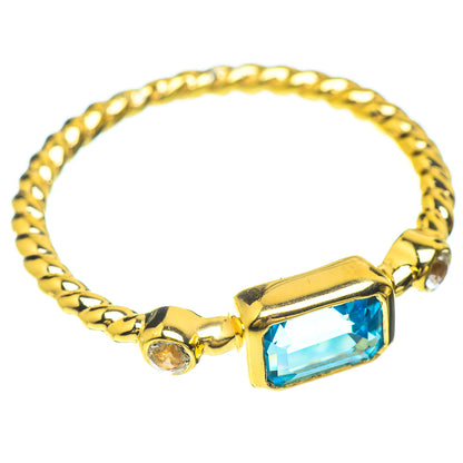Blue Topaz Rings handcrafted by Ana Silver Co - RING51627