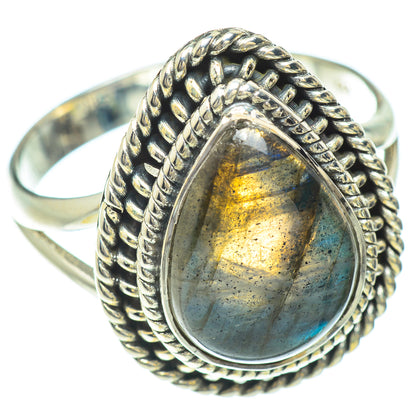 Labradorite Rings handcrafted by Ana Silver Co - RING51678