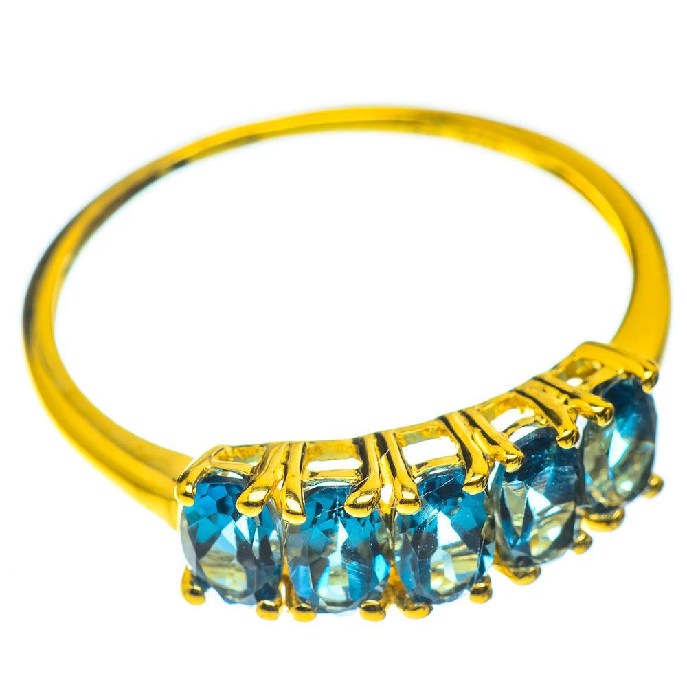 London Blue Topaz Rings handcrafted by Ana Silver Co - RING51785