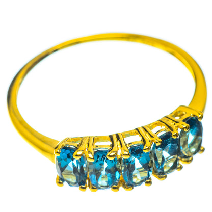 London Blue Topaz Rings handcrafted by Ana Silver Co - RING51785