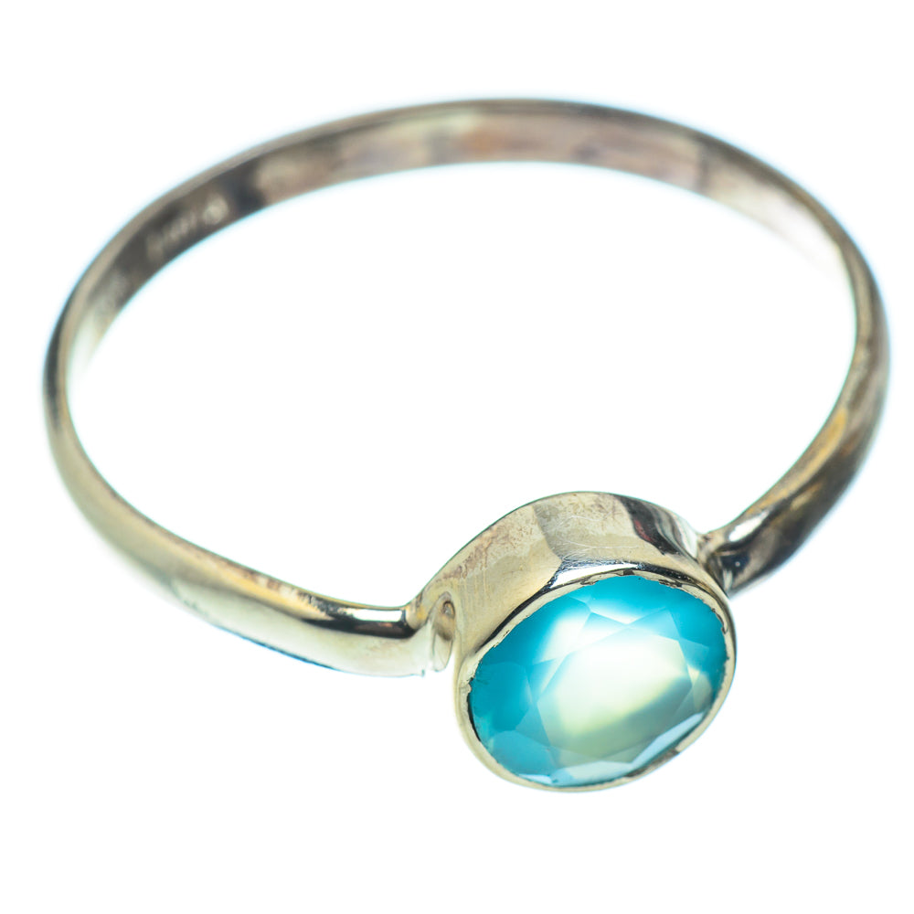 Aqua Chalcedony Rings handcrafted by Ana Silver Co - RING51872