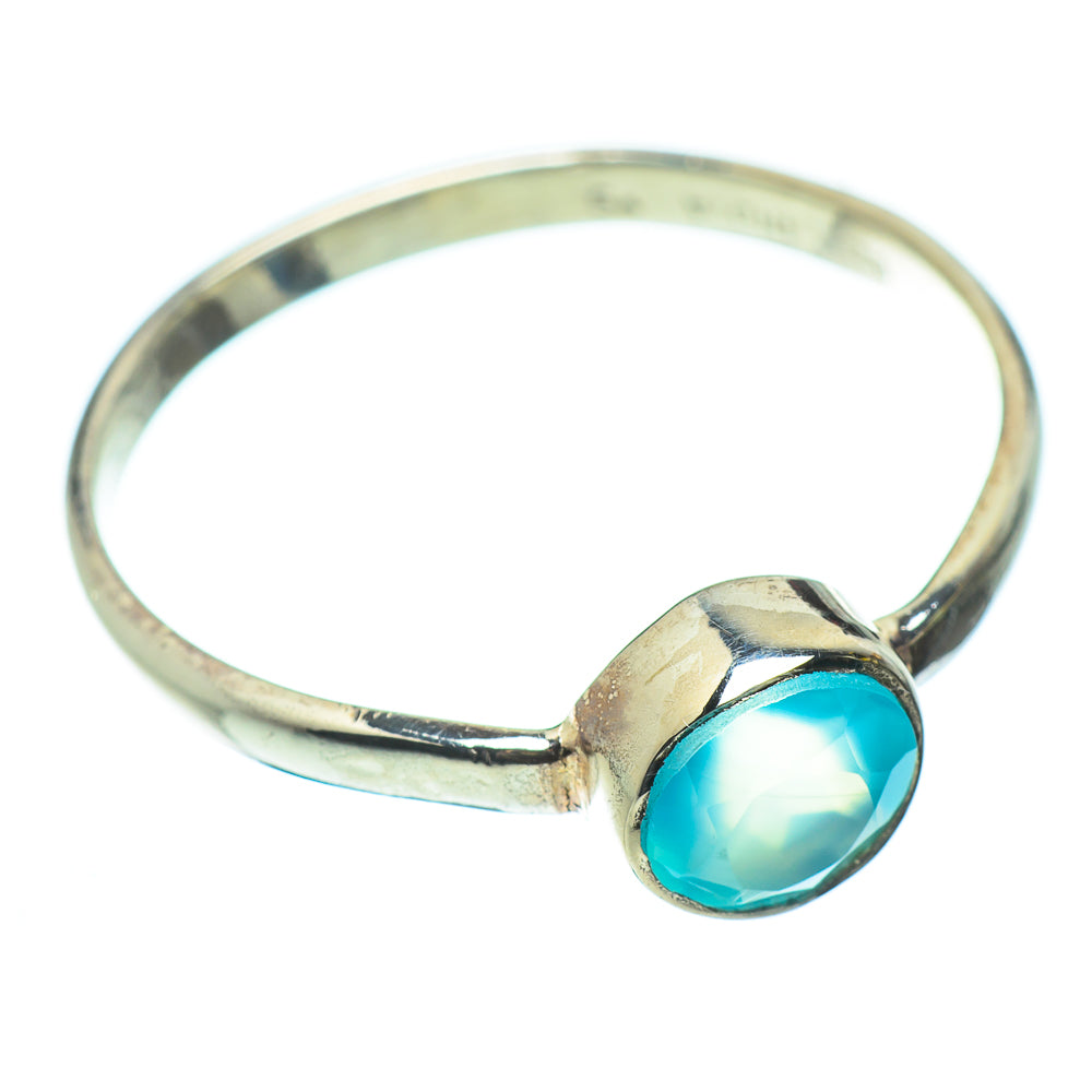 Aqua Chalcedony Rings handcrafted by Ana Silver Co - RING51951