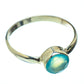 Aqua Chalcedony Rings handcrafted by Ana Silver Co - RING52018