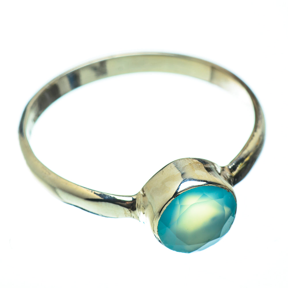 Aqua Chalcedony Rings handcrafted by Ana Silver Co - RING52018