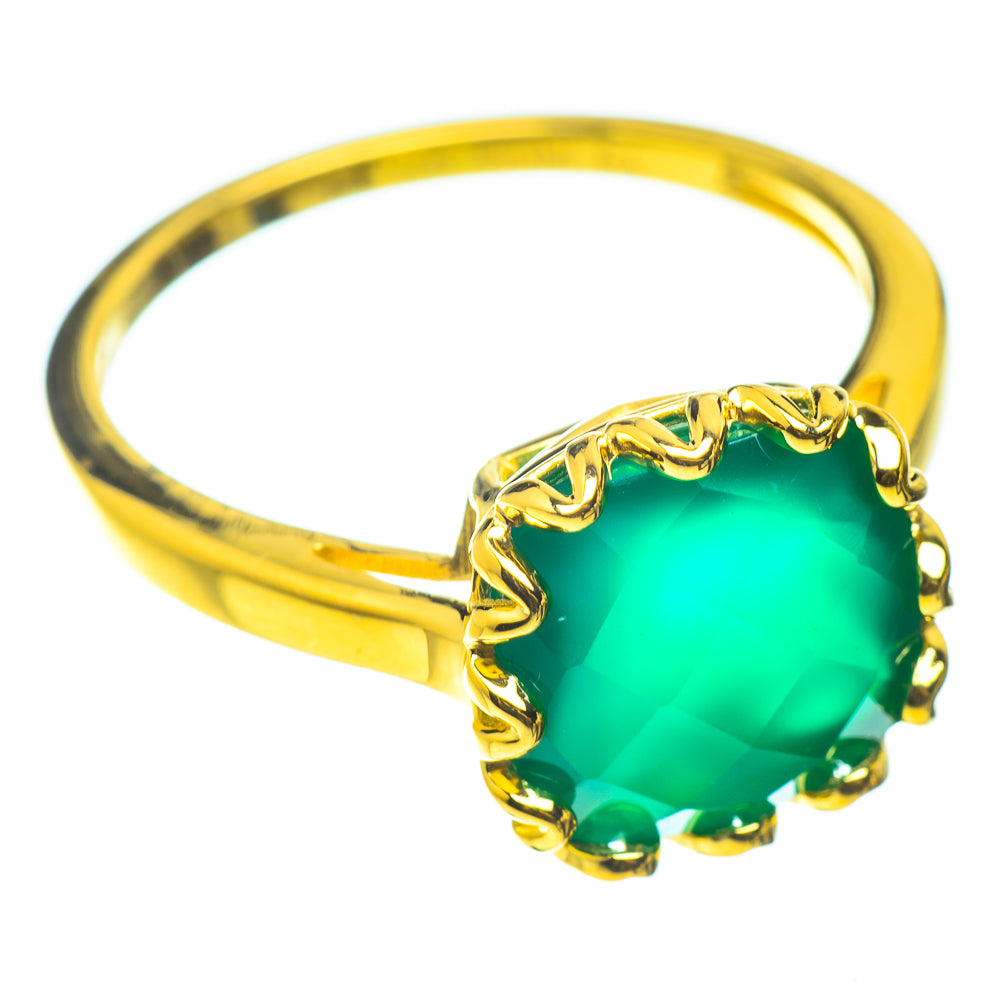 Green Onyx Rings handcrafted by Ana Silver Co - RING52046