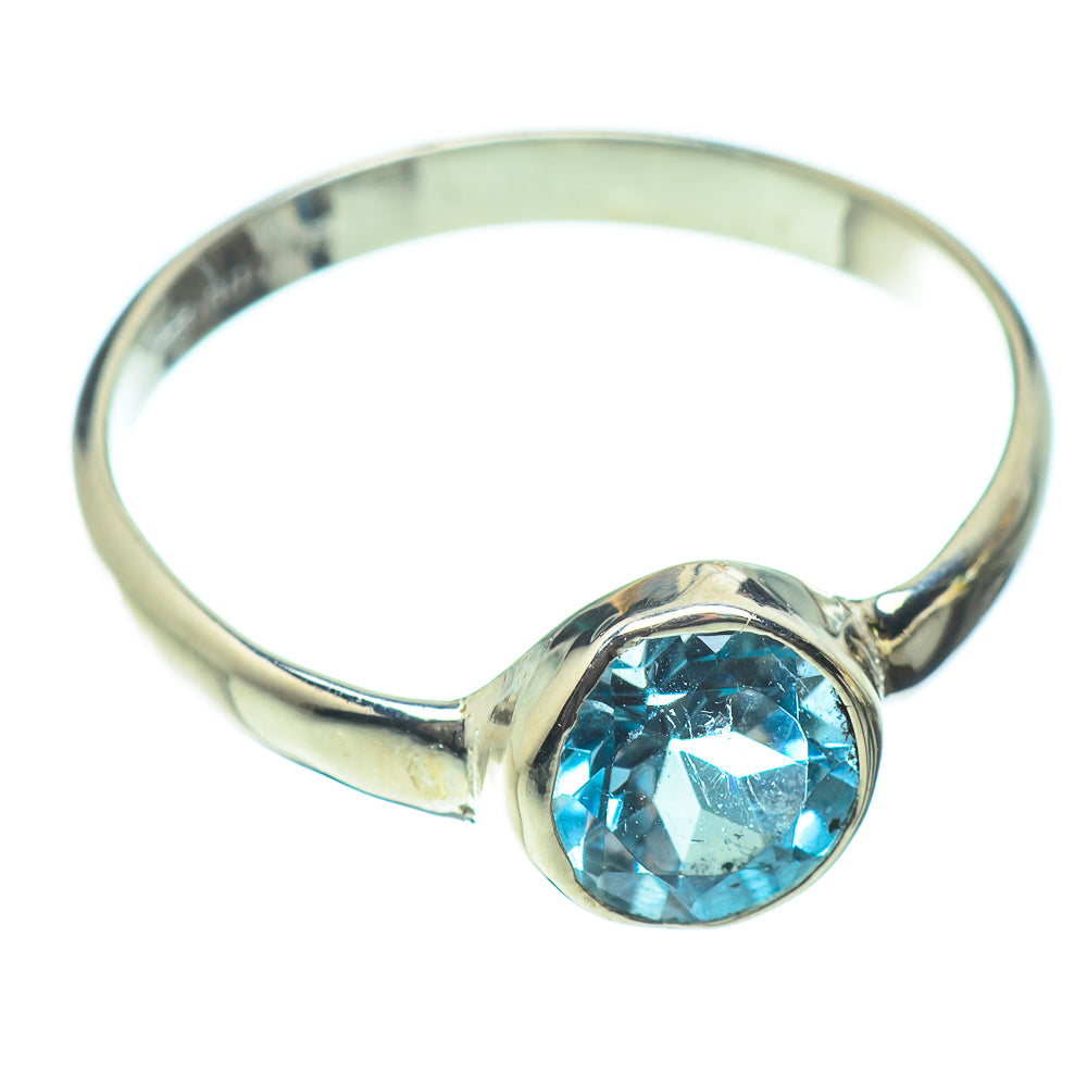 Blue Topaz Rings handcrafted by Ana Silver Co - RING52059