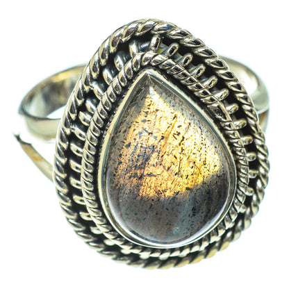 Labradorite Rings handcrafted by Ana Silver Co - RING52093