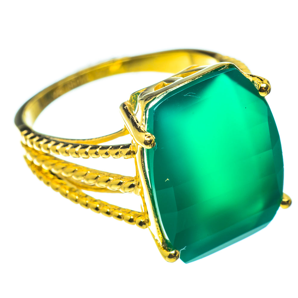 Green Onyx Rings handcrafted by Ana Silver Co - RING52099