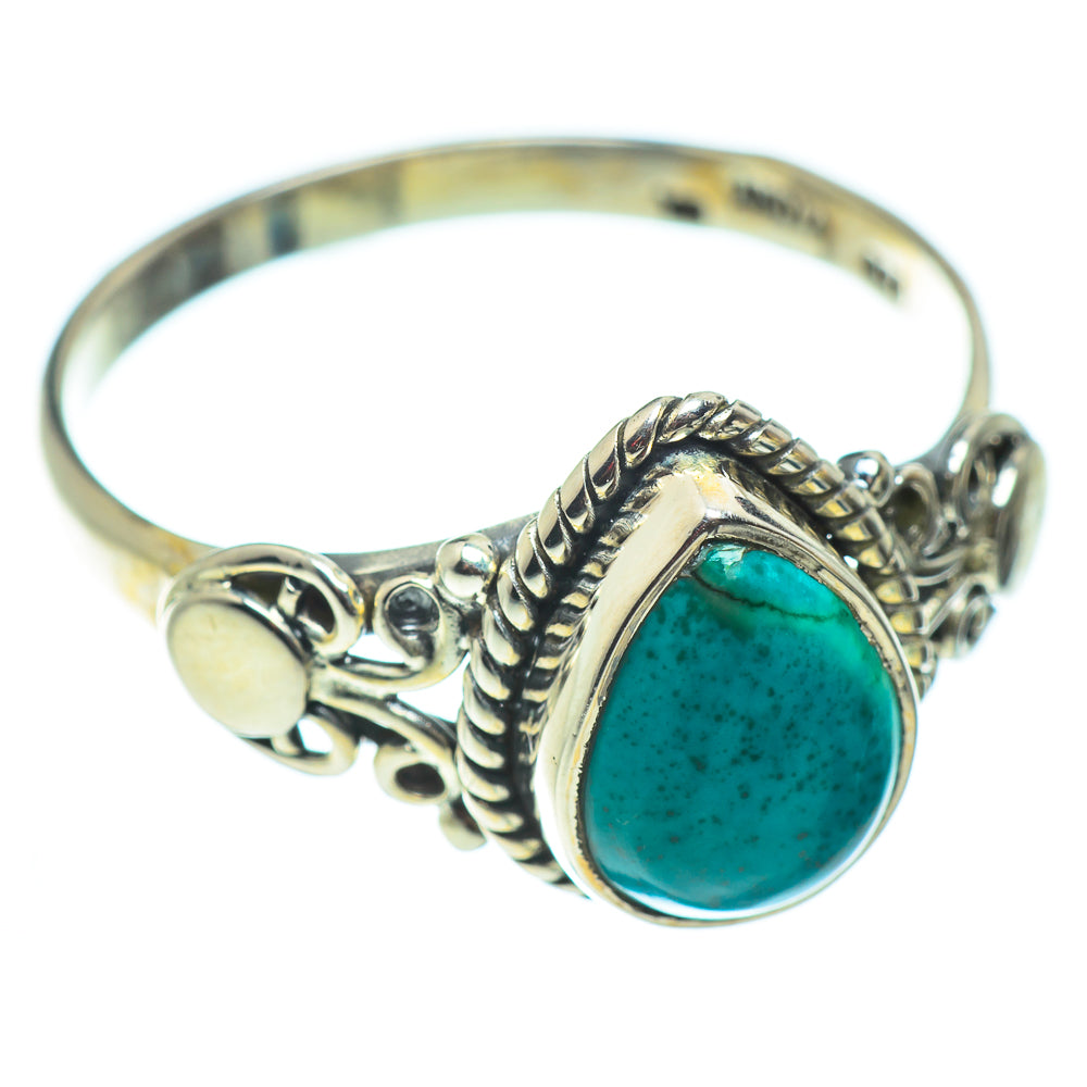 Chrysocolla Rings handcrafted by Ana Silver Co - RING52241
