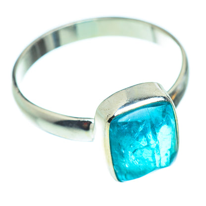 Blue Fluorite Rings handcrafted by Ana Silver Co - RING52243